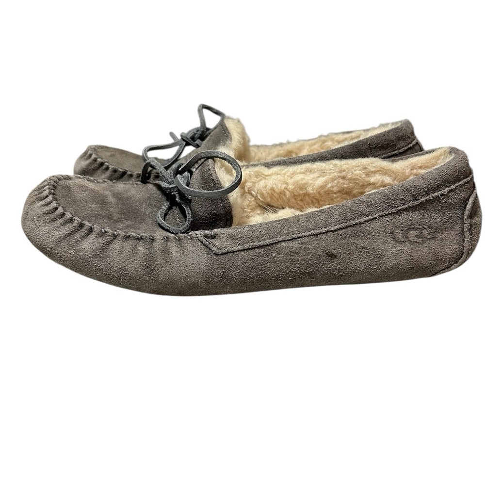 UGG Men's gray Suede Loafers slippers size 11 - Picture 4 of 7